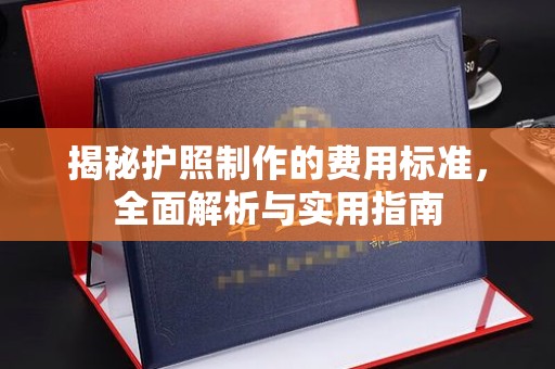 且末揭秘护照制作的费用标准，全面解析与实用指南