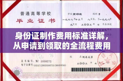 且末身份证制作费用标准详解，从申请到领取的全流程费用解析