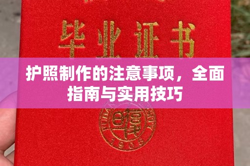 且末护照制作的注意事项，全面指南与实用技巧