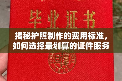 且末揭秘护照制作的费用标准，如何选择最划算的证件服务？